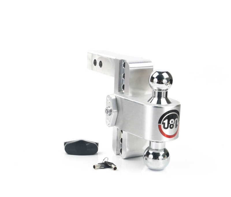 Weigh Safe 180 Hitch 6in Drop Hitch & 2in Shank (10K/12.5K GTWR) - Aluminum Hitch Ball Mounts Weigh Safe