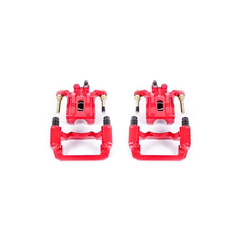 Power Stop 05-18 Nissan Frontier Rear Red Calipers w/Brackets - Pair Brake Calipers - Perf PowerStop