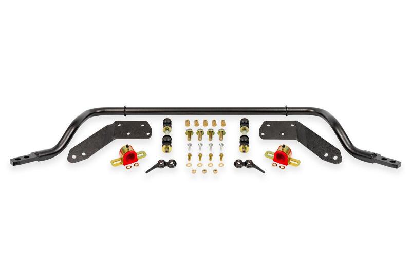 BMR 78-87 G-Body Front Sway Bar Kit - 1.25in Hollow - 2-Hole Adjustable - Black Hammertone Sway Bars BMR Suspension