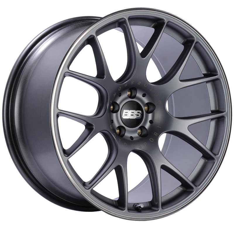 BBS CH-R 20x10.5 5x114.3 ET24 CB66 Satin Titanium Polished Rim Protector Wheel Wheels - Cast BBS