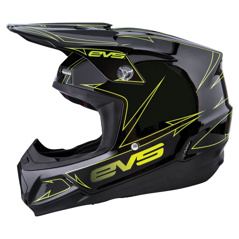 EVS T5 Pinner Helmet Black/Hiviz Yellow - 2XL Helmets and Accessories EVS
