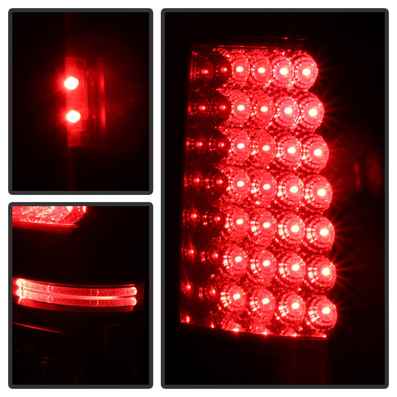 Spyder Chevy Silverado 1500 99-02 (Not Fit Stepside) LED Tail Lights Blk Smke ALT-YD-CS99-LED-BSM Tail Lights SPYDER