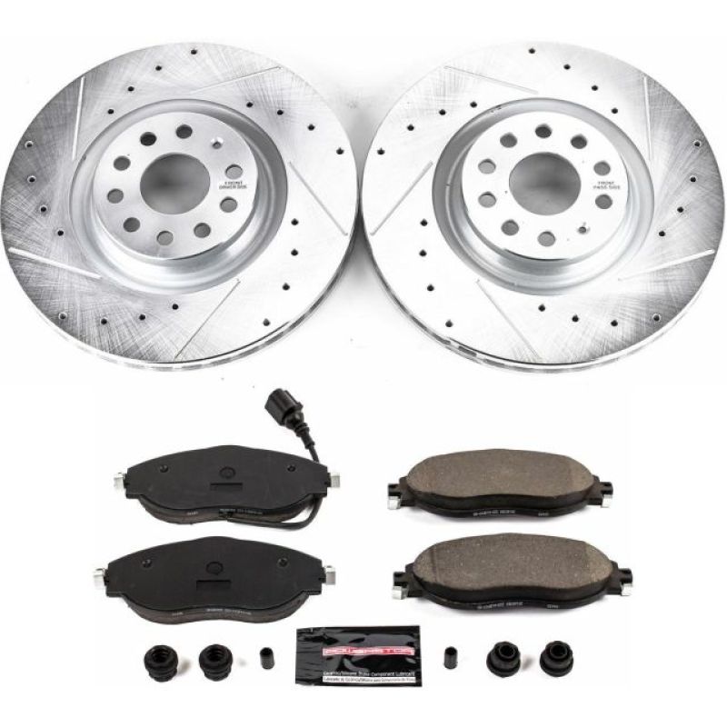 Power Stop 15-21 Volkswagen GTI Front Z23 Evolution Sport Brake Kit Brake Kits - Performance D&S PowerStop