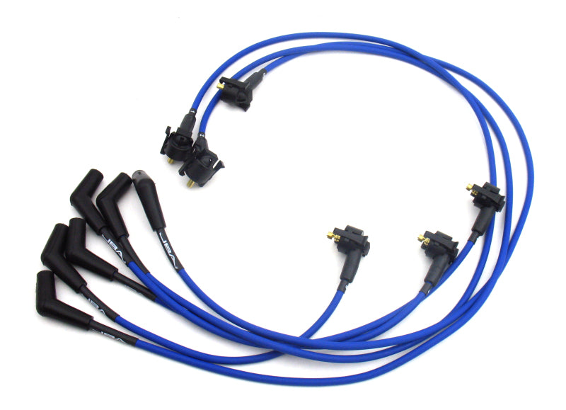 JBA 99-00 Ford Mustang 3.8L Ignition Wires - Blue Spark Plug Wire Sets JBA