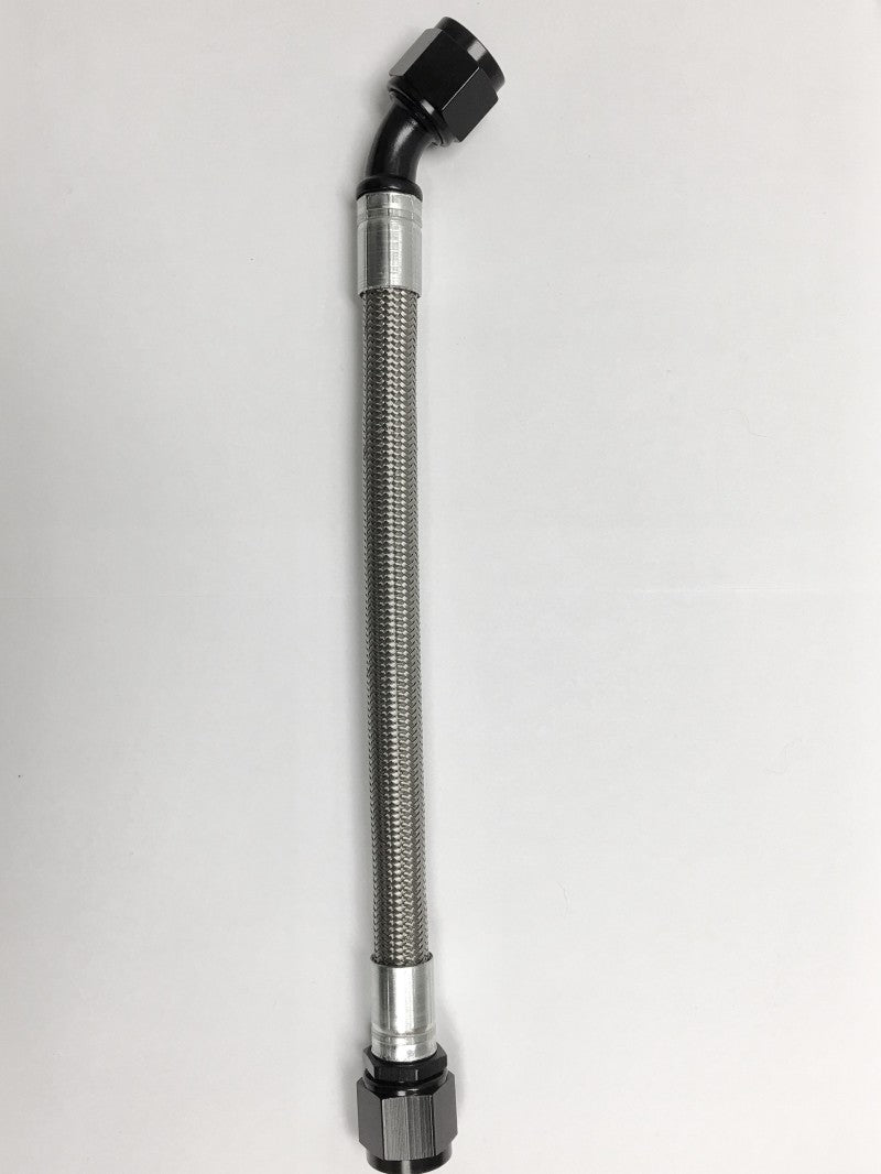 Fragola -10AN PTFE Hose Assembly Straight x 45 Degree 20in Hoses Fragola