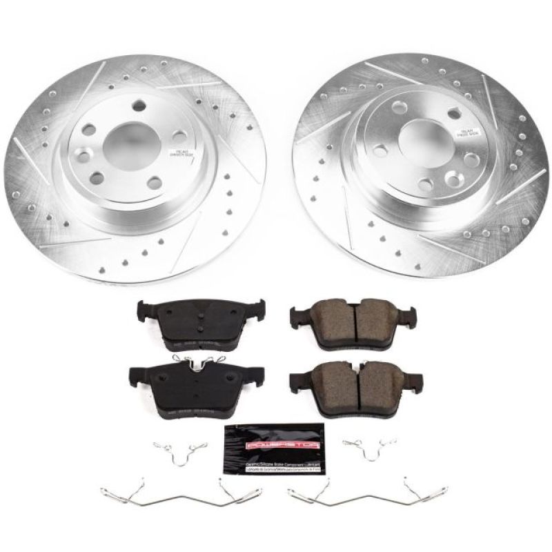 Power Stop 2018 Jaguar E-Pace Rear Z23 Evolution Sport Brake Kit Brake Kits - Performance D&S PowerStop
