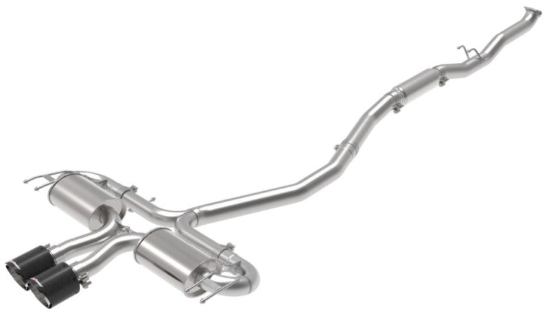 aFe Takeda 3in 304 SS Cat-Back Exhaust System w/CF Tips 17-20 Honda Civic Sport L4-1.5L (t) Catback aFe