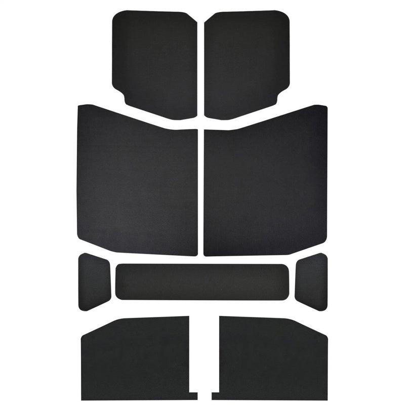 DEI 18-23 Jeep Wrangler JL 4-Door Boom Mat Headliner - 9 Piece - Black Hard Top Accessories DEI