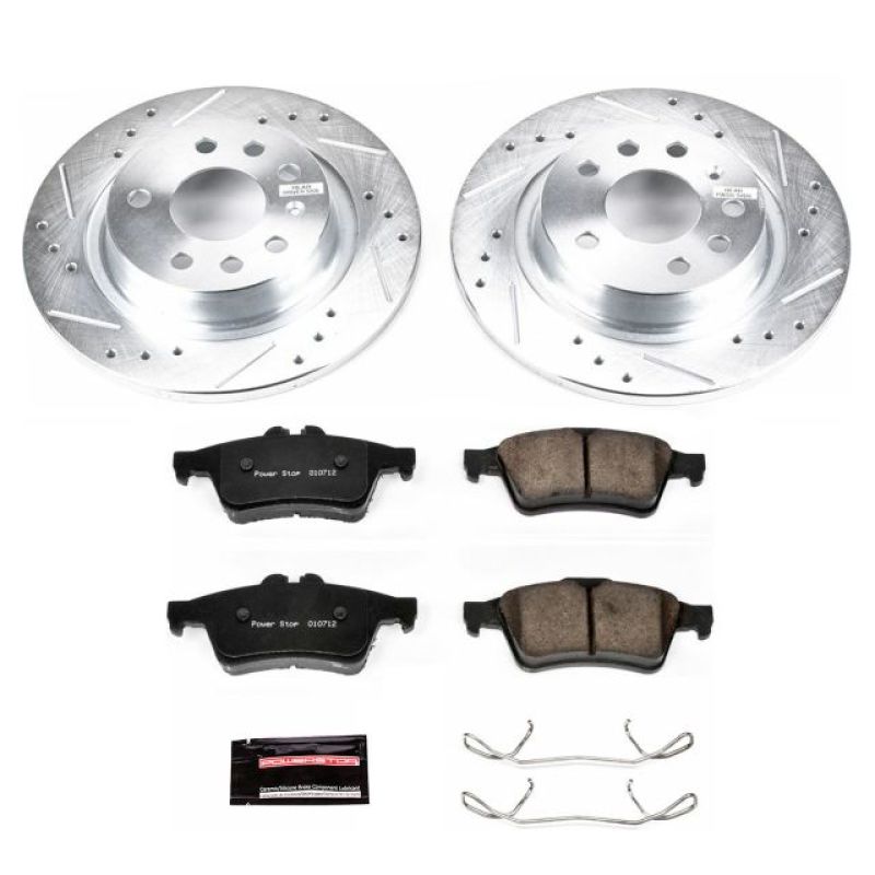 Power Stop 03-11 Saab 9-3 Rear Z23 Evolution Sport Brake Kit Brake Kits - Performance D&S PowerStop