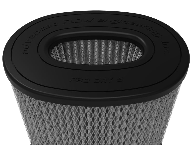 aFe MagnumFLOW Pro DRY S Univ Air Filter 5-1/2x3-1/2in F x 8-1/4 x 6in B x 8 x 5-3/4in T x 9in H Air Filters - Universal Fit aFe