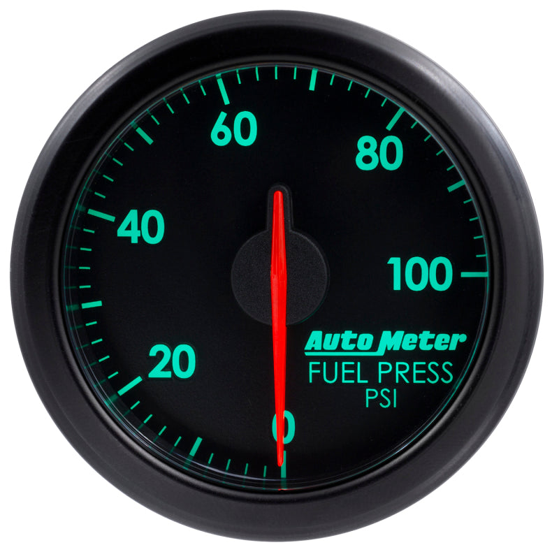 Autometer Airdrive 2-1/6in Fuel Pressure Gauge 0-100 PSI - Black Gauges AutoMeter
