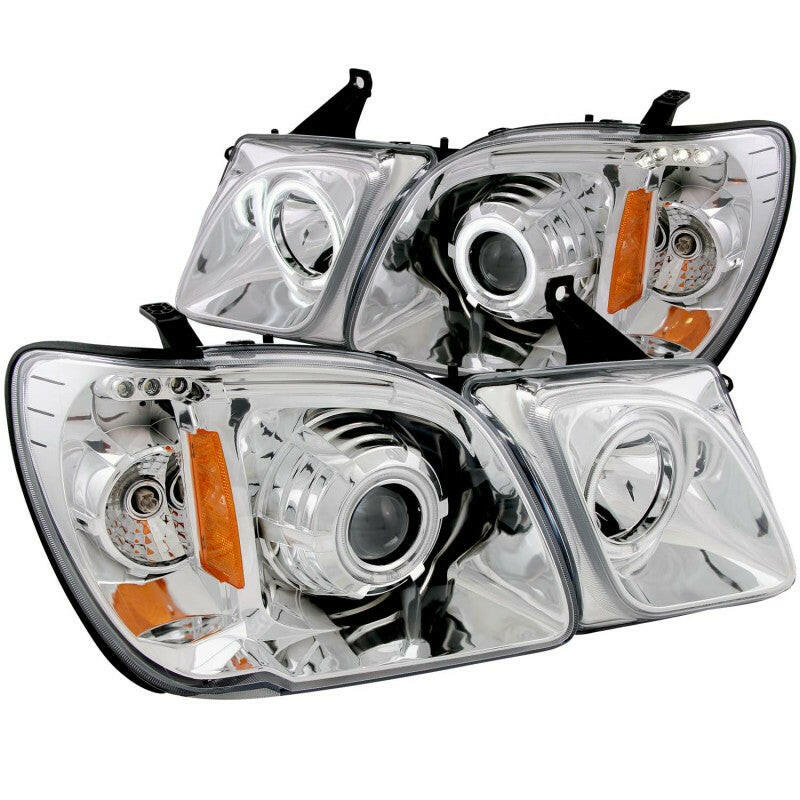 ANZO 1998-2007 Lexus Lx470 Projector Headlights w/ Halo Chrome (CCFL) Headlights ANZO