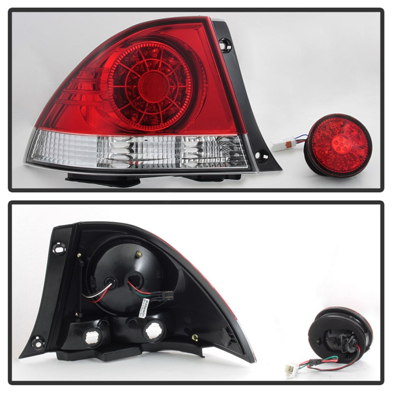 Spyder 01-03 Lexus IS300 LED Tail Lights - Red Clear ALT-YD-LIS300-LED-SET-RC Tail Lights SPYDER