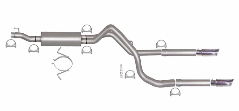 Gibson 06-08 Dodge Ram 1500 Laramie 5.7L 2.5in Cat-Back Dual Split Exhaust - Stainless Catback Gibson