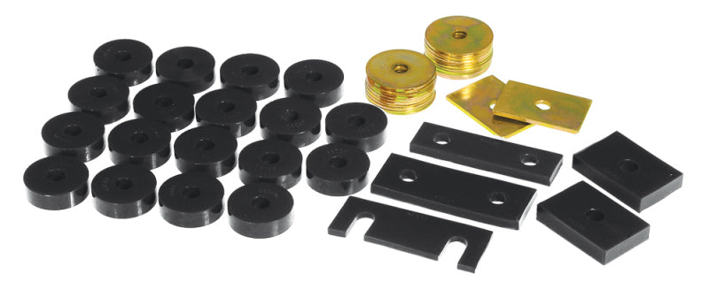 Prothane 55-57 Chevy Full Conv Only Body Mount - Black Bushing Kits Prothane
