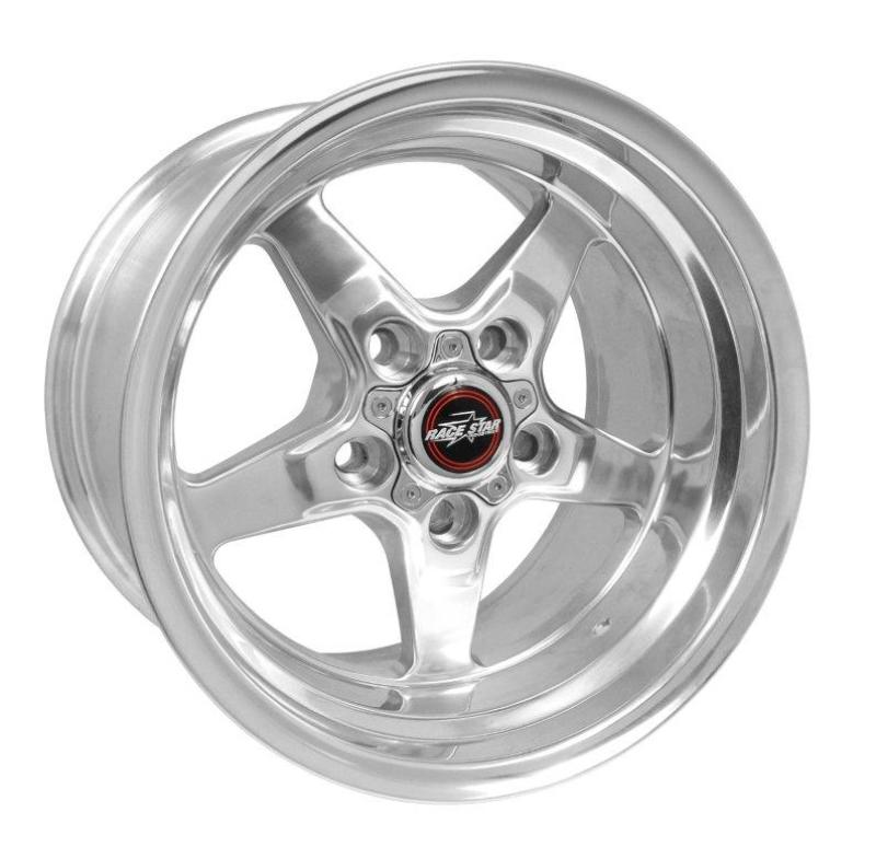 Race Star 92 Drag Star 15x10.00 5x4.75bc 5.50bs Direct Drill Polished Wheel Wheels - Cast Race Star