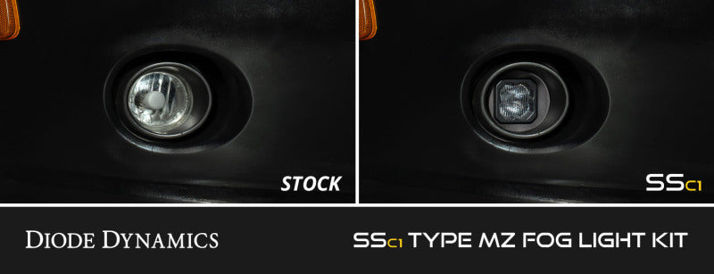 Diode Dynamics SSC1 Type MZ LED Fog Light Kit White SAE Fog Fog Lights Diode Dynamics
