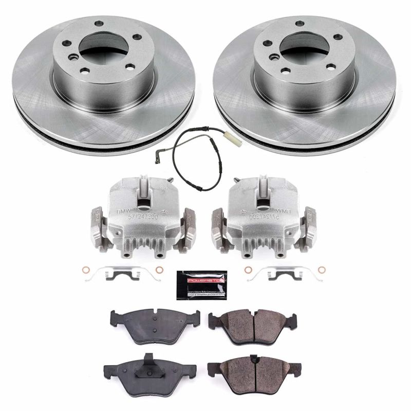 Power Stop 2007 BMW 328i Front Autospecialty Brake Kit w/Calipers Brake Kits - OE PowerStop