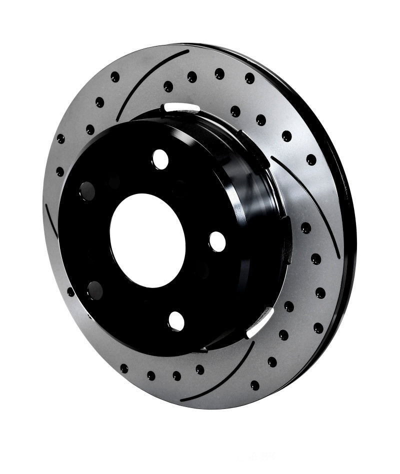 Wilwood Rotor-1.91in Offset-SRP-BLK-Drill-LH 12.19 x .810 - 5 x 5.50 Brake Rotors - 2 Piece Wilwood