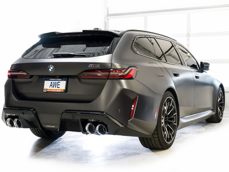 AWE Tuning BMW G90/G99 M5 Touring Edition Cat-Back Exhaust - Chrome Silver Tips Catback AWE Tuning