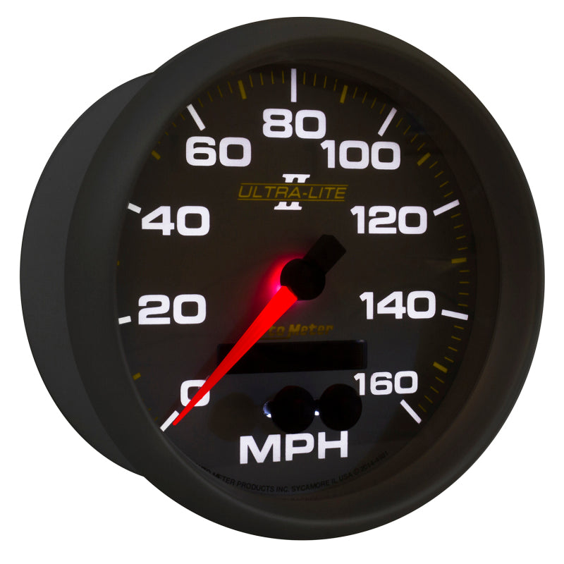 Autometer Ultra-Lite II 5in 0-140MPH In-Dash Electronic GPS Programmable Speedometer Gauges AutoMeter