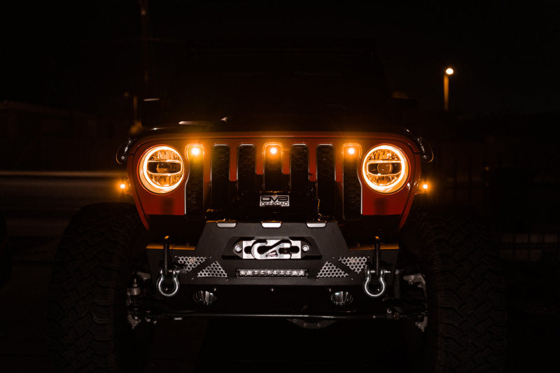 DV8 Offroad 2018+ Jeep JL Grill Amber Marker Lights Grilles DV8 Offroad