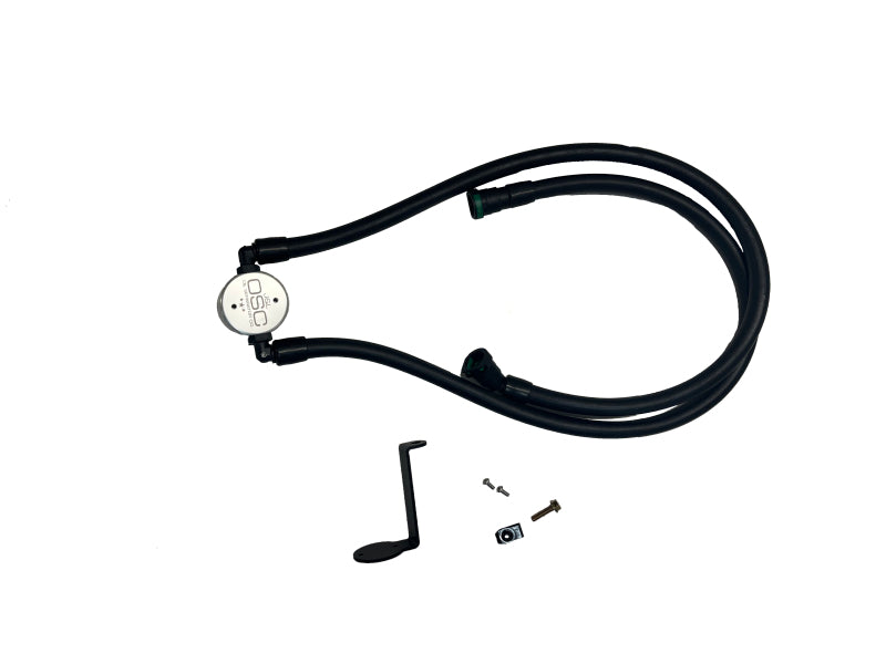 J&L 2025 Ford Explorer 2.3L EcoBoost 3.0 PVC Side Oil Separator - Clear Anodized Oil Separators J&L