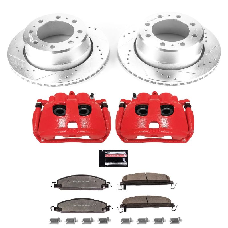 Power Stop 13-18 Ram 3500 Rear Z36 Truck & Tow Kit w/Cals Brake Calipers - Perf PowerStop