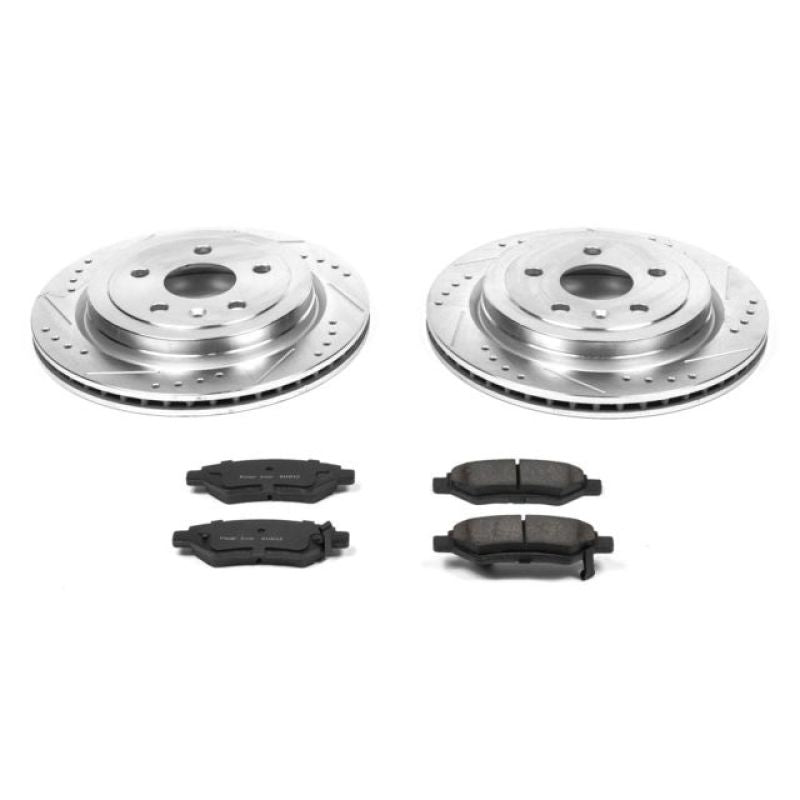 Power Stop 08-14 Cadillac CTS Rear Z23 Evolution Sport Brake Kit Brake Kits - Performance D&S PowerStop