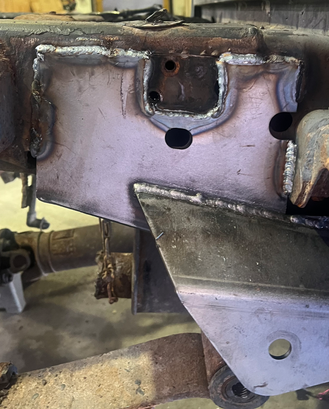 Rust Buster 2004-2008 Ford F-150 Center Rear Frame Section with ward Leaf Spring Mount - Left Frames RustBuster
