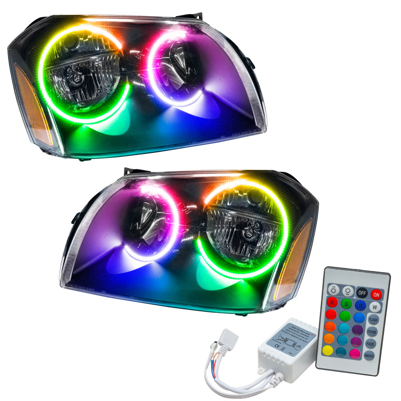 Oracle 05-07 Dodge Magnum SMD HL - Black - ColorSHIFT w/ Simple Controller Headlights ORACLE Lighting