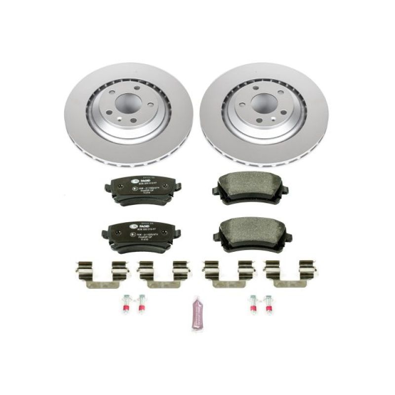 Power Stop 05-11 Audi A6 Quattro Rear Euro-Stop Brake Kit Brake Kits - OE PowerStop