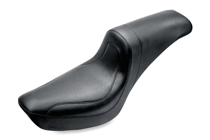 Mustang 58-84 Harley FX/FL Fastback 1PC Seat - Black One-Piece Motorcycle Seats Mustang Motorcycle