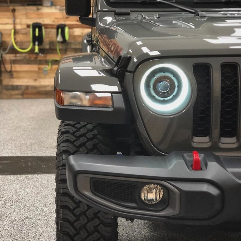 Oracle Jeep Wrangler JL Oculus Bi-LED Projector Headlights- Graphite Metallic - 5500K Headlights ORACLE Lighting