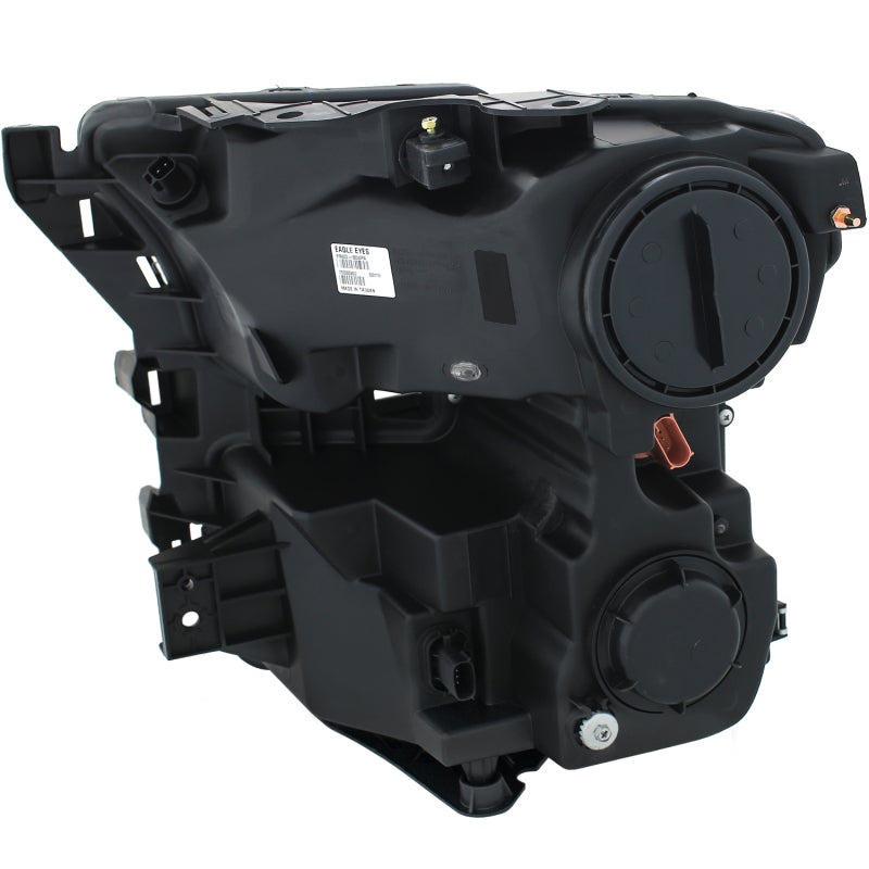 ANZO 2015-2016 Ford F-150 Projector Headlights w/ Plank Style Design Black w/ Amber Headlights ANZO