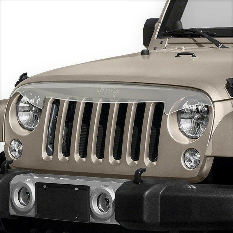 Putco 07-18 Jeep Wrangler JK - Clear Condor Jeep Hood Shield Hood Deflectors Putco