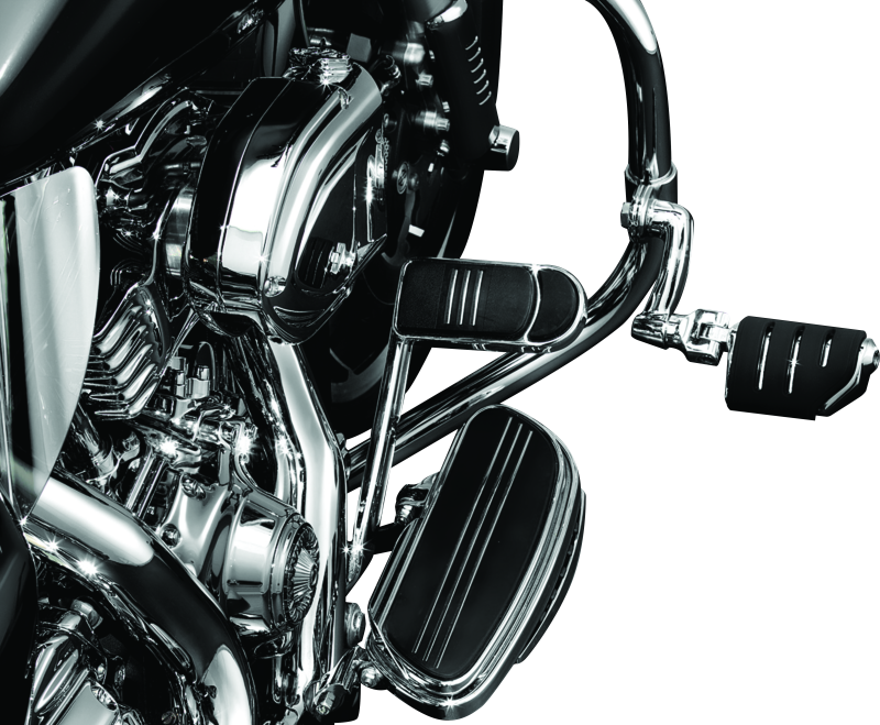 Kuryakyn Longhorn Offset Peg Mounts Chrome (Pair) Footpegs Kuryakyn