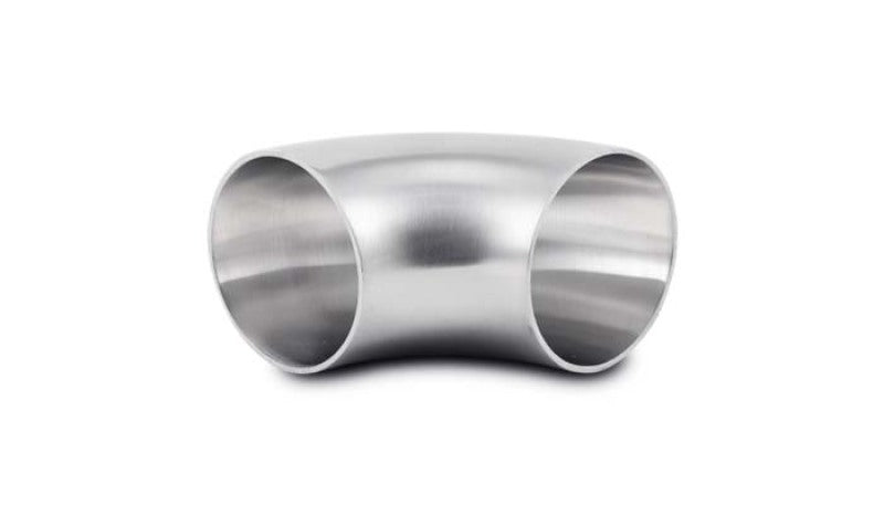 Vibrant 1.875in OD T304 SS 90 Deg Mandrel Bend Elbow (1.875in Centerline Radius) Steel Tubing Vibrant