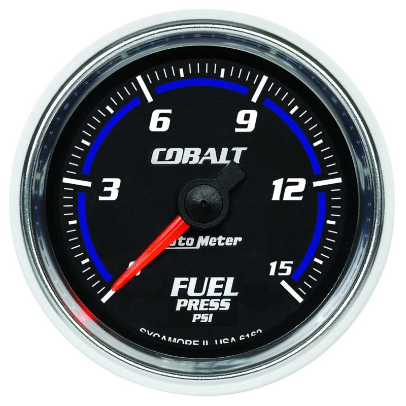 Autometer Cobalt 52mm 15 PSI Electronic Fuel Pressure Gauge Gauges AutoMeter