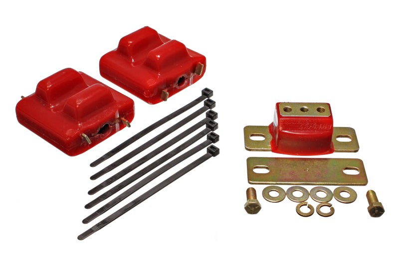 Energy Suspension 87-91 Suburban C10-C30 2WD Red Motor & Transmission Mounts-Zinc Finish Bushing Kits Energy Suspension
