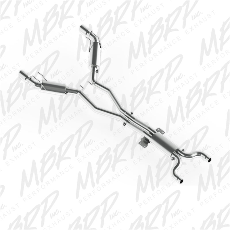 MBRP 2010 Chev Camaro V8 6.2L Automatic (L99) 3 Dual Cat Back Round Tips T409 Catback MBRP