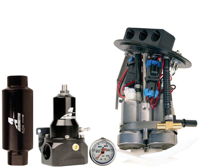 Aeromotive 11-17 Ford Mustang Drop In Kit (18038/15633/13134/12341) - Dual 450lph Fuel Pumps Aeromotive