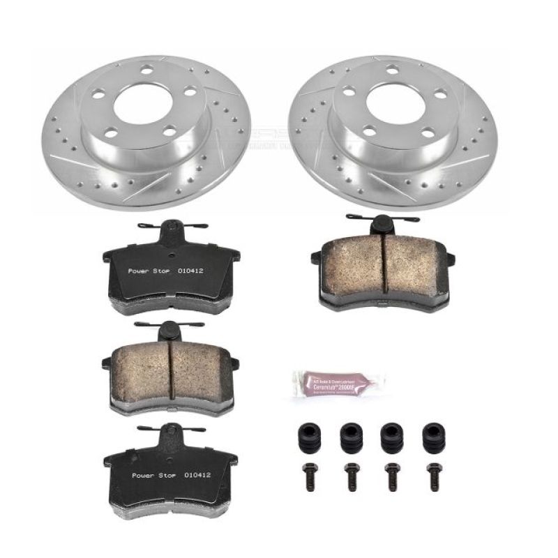Power Stop 96-01 Audi A4 Quattro Rear Z23 Evolution Sport Brake Kit Brake Kits - Performance D&S PowerStop