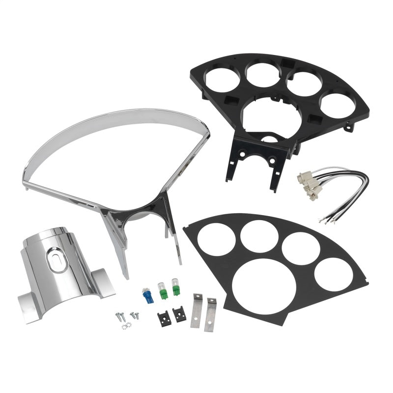 Autometer 55-56 Chevy Cars 5-Gauge Dash Panel (Fits One 3-3/8in Tach & Four 2-1/16in Gauges) Gauge Pods AutoMeter