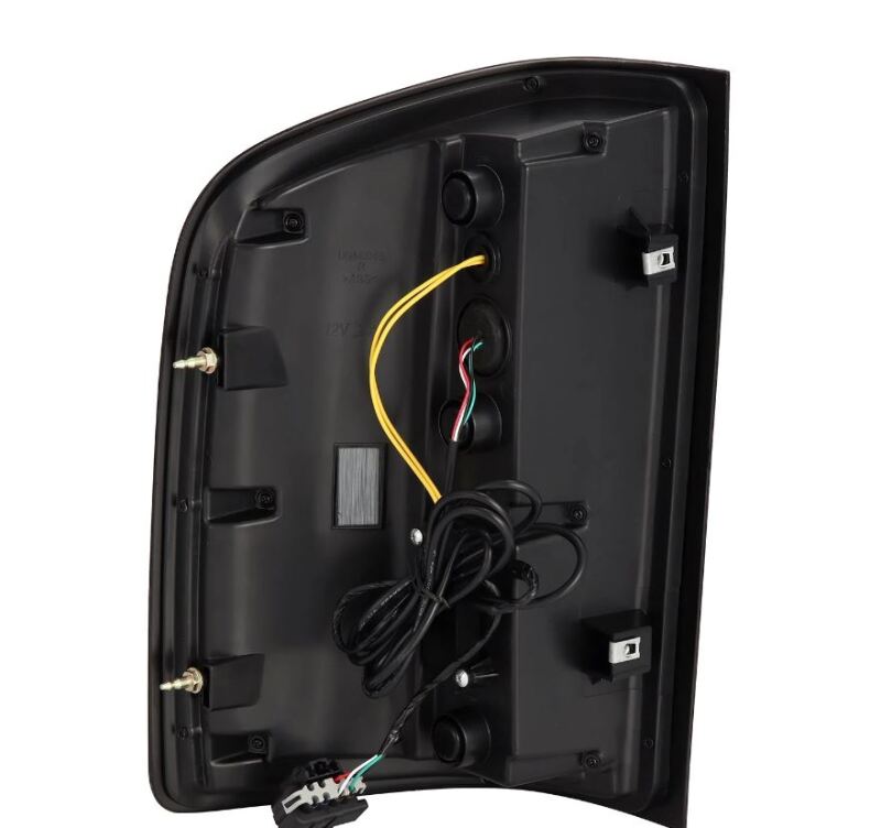 AlphaRex 07-14 Chevrolet Silverado 1500/2500HD/3500HD Luxx-Series LED Tail Lights Black/Red Tail Lights AlphaRex