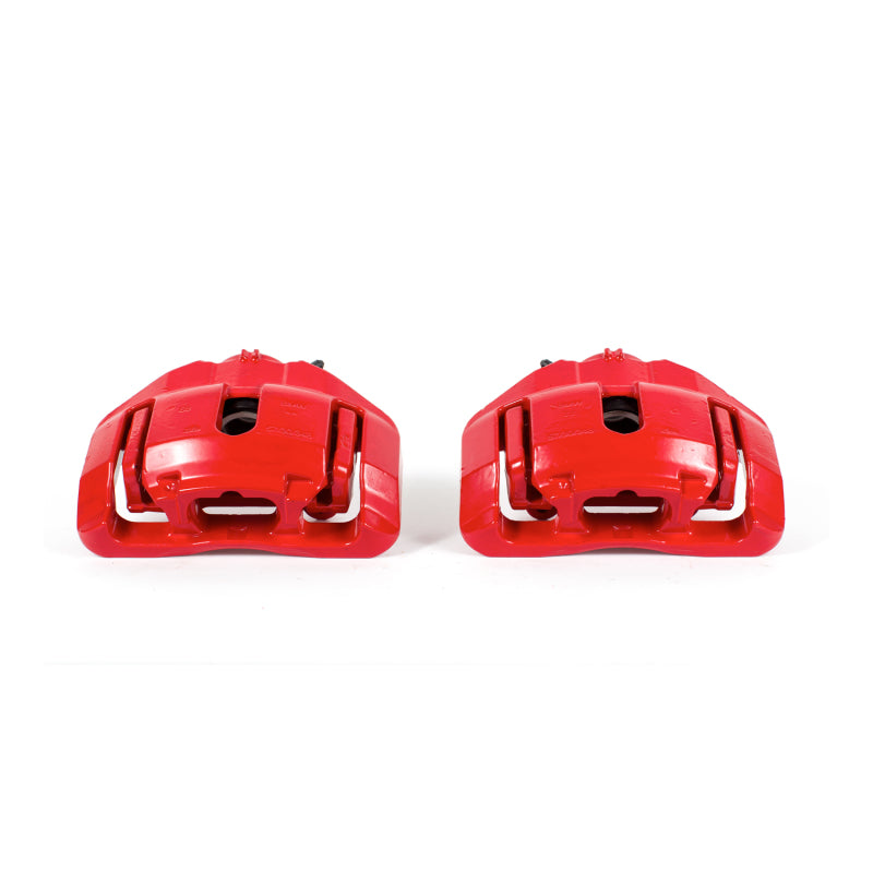 Power Stop 09-11 BMW 335d Front Red Calipers w/Brackets - Pair Brake Calipers - Perf PowerStop