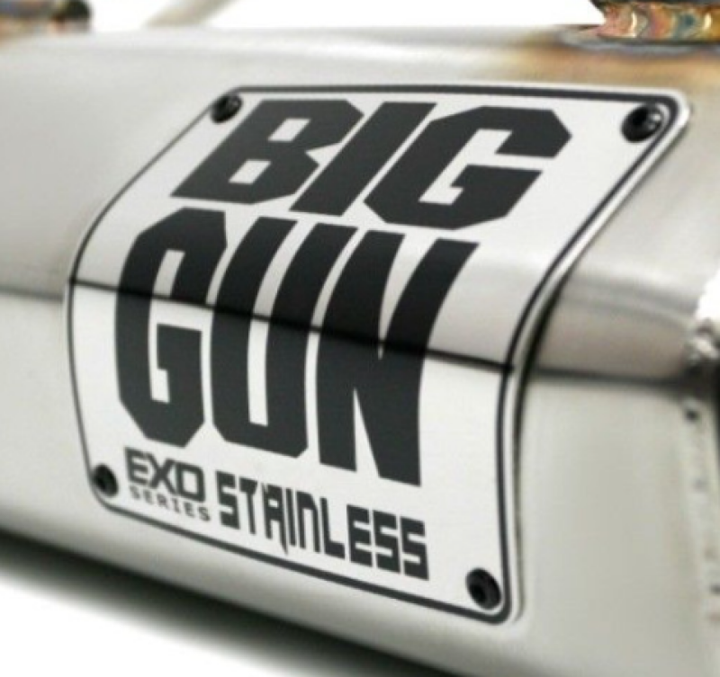 Big Gun EXO Stainless Muffler Badge Kit Stickers/Decals/Banners Big Gun