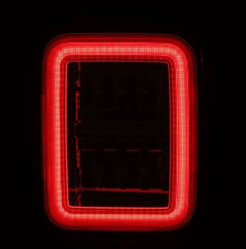 AlphaRex 19-24 Jeep Gladiator JT Nova-Series Prismatic LED Tail Lights - Chrome Tail Lights AlphaRex