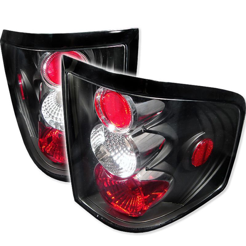 Spyder Ford F150 Flareside 04-08 Euro Style Tail Lights Black ALT-YD-FF15004FS-BK Tail Lights SPYDER