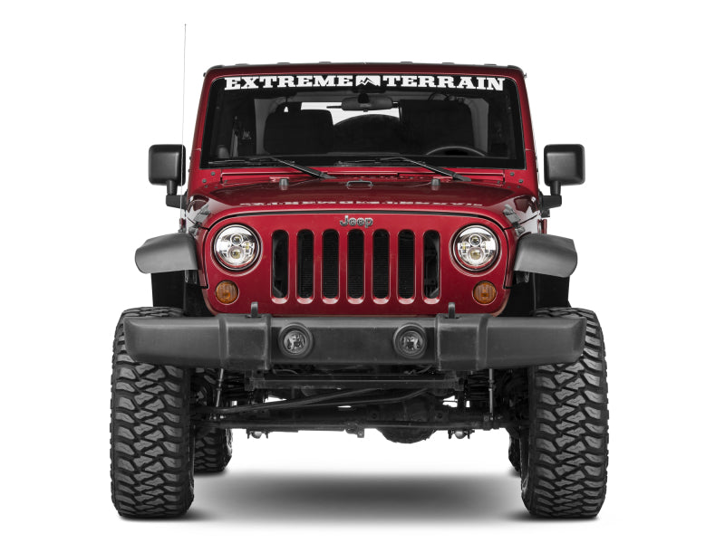 Raxiom 97-18 Jeep Wrangler TJ/JK Axial Series LED Daymaker Headlights- Chrome Housing (Clear Lens) Headlights Raxiom